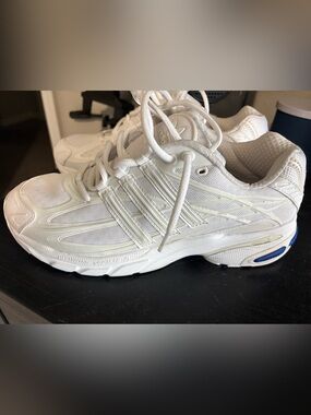 Adidas Adistar Cushion "White/Blue" Sneakers - Size 9.5 Men's